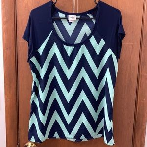 Day trip chevron blouse